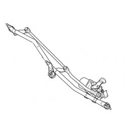 ECC6401F5 - WIPER MOTOR & LINKAGE - C2 C3