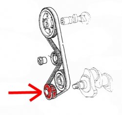 ECC7580228 - CRANK PULLEY FOR CAM BELT - 1.6 1.4 PUNTO UNO TIPO TEMPRA
