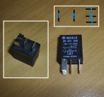 ECC160366 - Micro Relay 12v 15a / 25a - Renault Fiat Alfa Romeo Citroen Peugeot