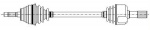 ECCC1136 - DRIVE SHAFT LEFT - BERLINGO PARTNER 1.8D 1.9D