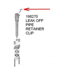 ECC198270 - Retaining Clip Injector Leak Off