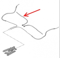 ECC476933 - Handbrake Cable Tube Right