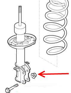 ECC51736810 - Nut Front Strut to Hub Carrier