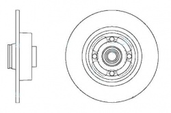 ECC7701207898 - Brake Disc Rear