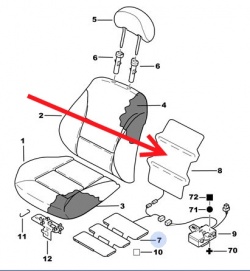 8904NP - Heating Element Seat