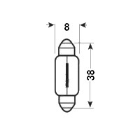 ECCCIT239 - Bulb Festoon Interior Lamp - 12v 5w