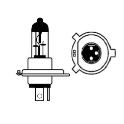 ECCCIT472 - Bulb H4 Halogen Headlamp - 12v 60/55w