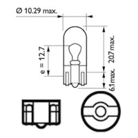 ECCCIT501 - Bulb Side Indicator Lamp - 12v 5w