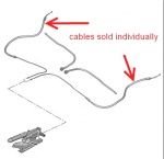 ECC474616 - Hand Brake Cable Left or Right