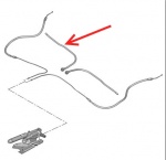 ECC476933 - Handbrake Cable Tube Right